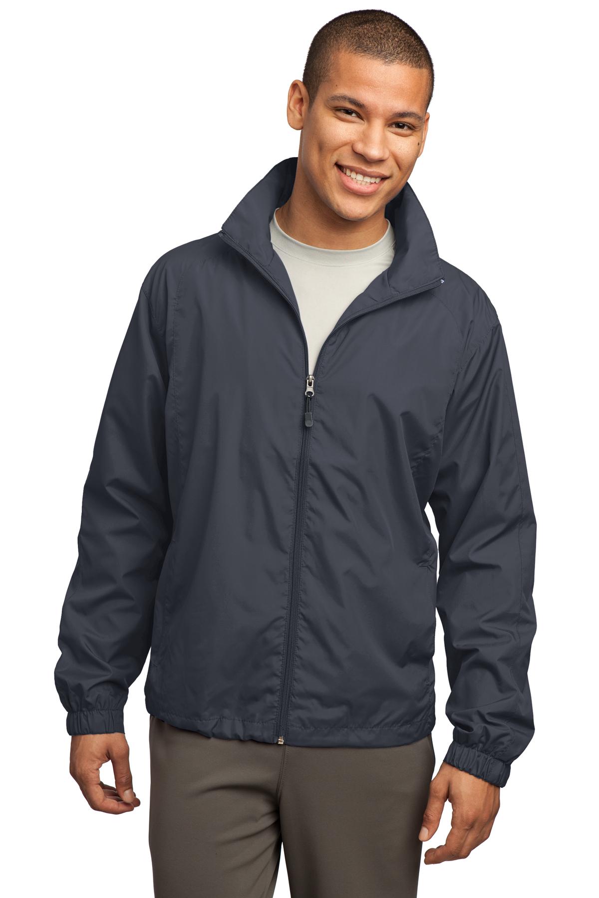 Sport-Tek ® Full-Zip Wind Jacket. JST70 - Sport-Tek JST70 Activewear Sport-Tek Graphite XS