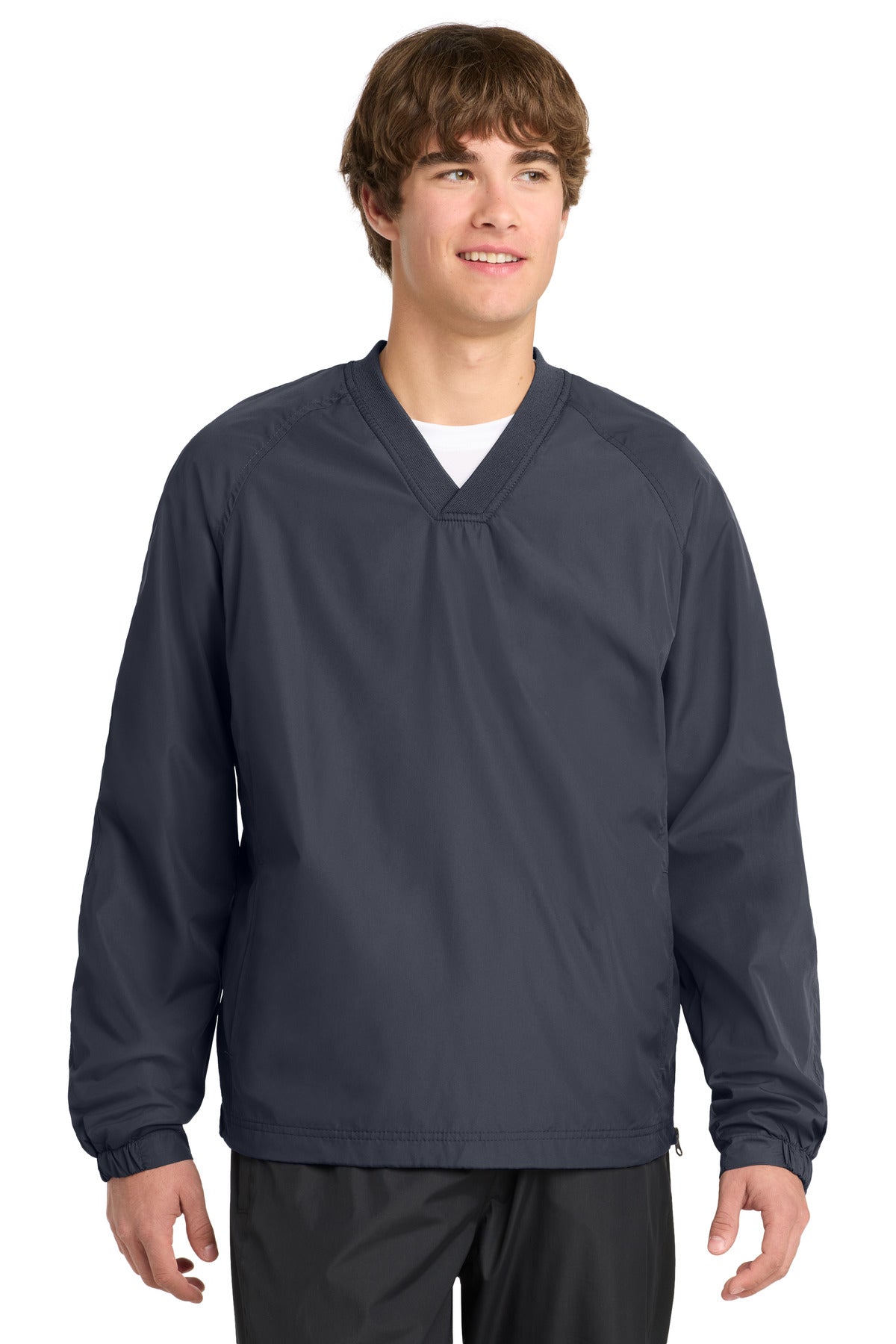 Sport-Tek JST72 V-Neck Raglan Wind Shirt