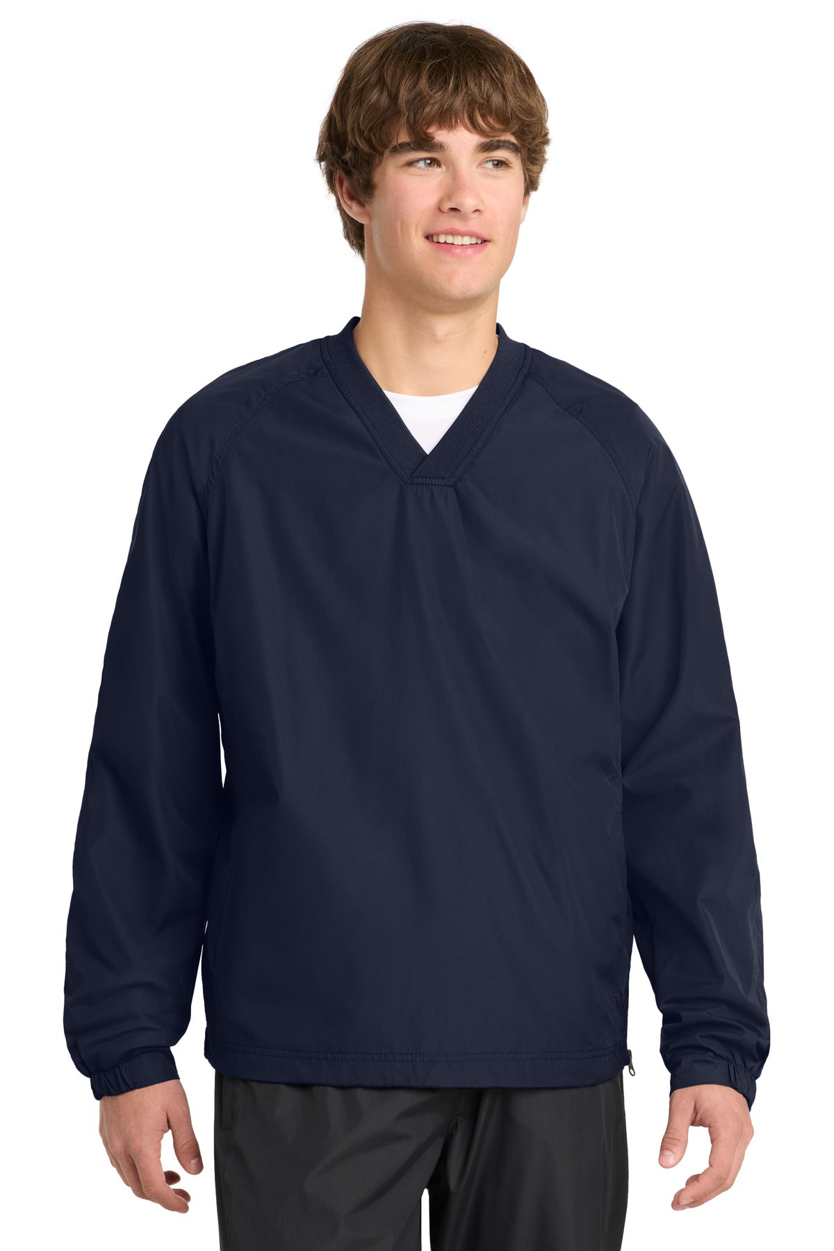 Sport-Tek JST72 V-Neck Raglan Wind Shirt