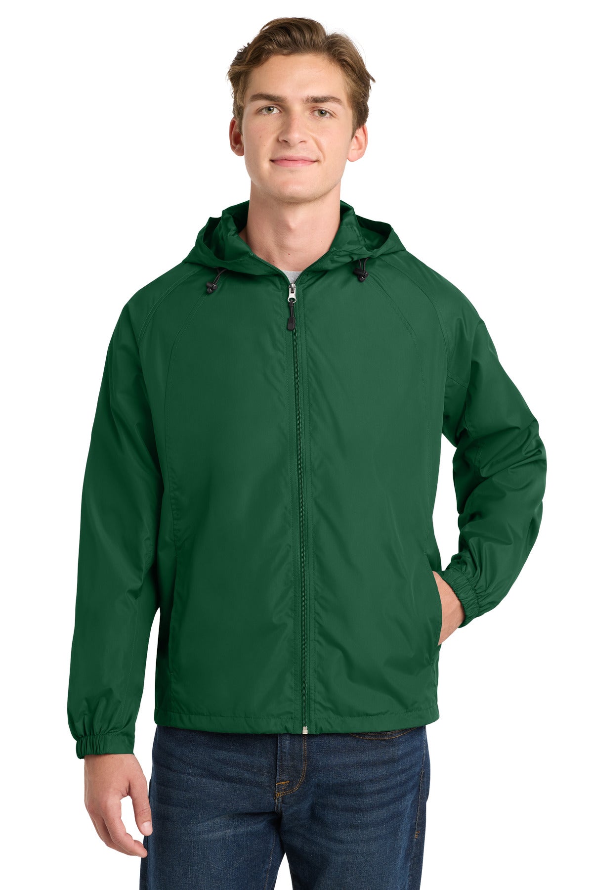 Sport-Tek ®  Hooded Raglan Jacket. JST73 - Sport-Tek JST73