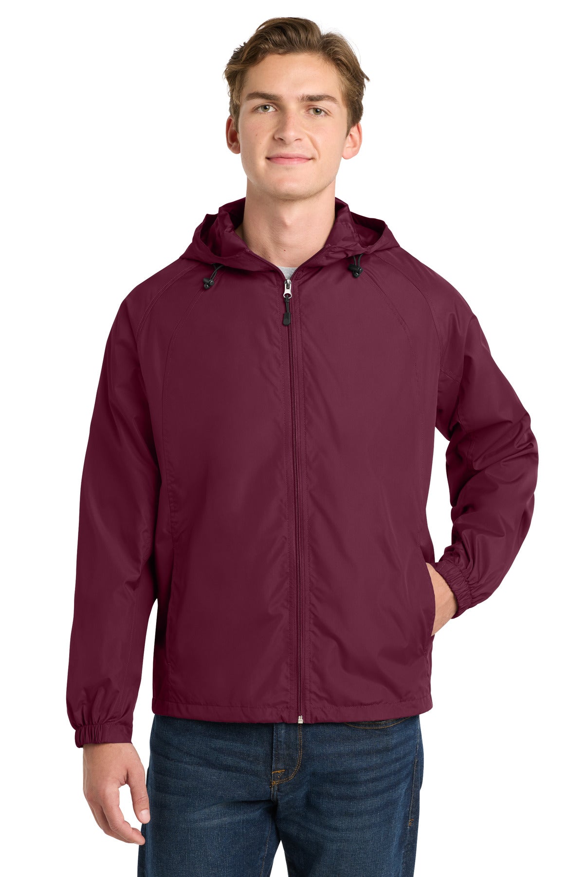 Sport-Tek JST73 Hooded Raglan Jacket