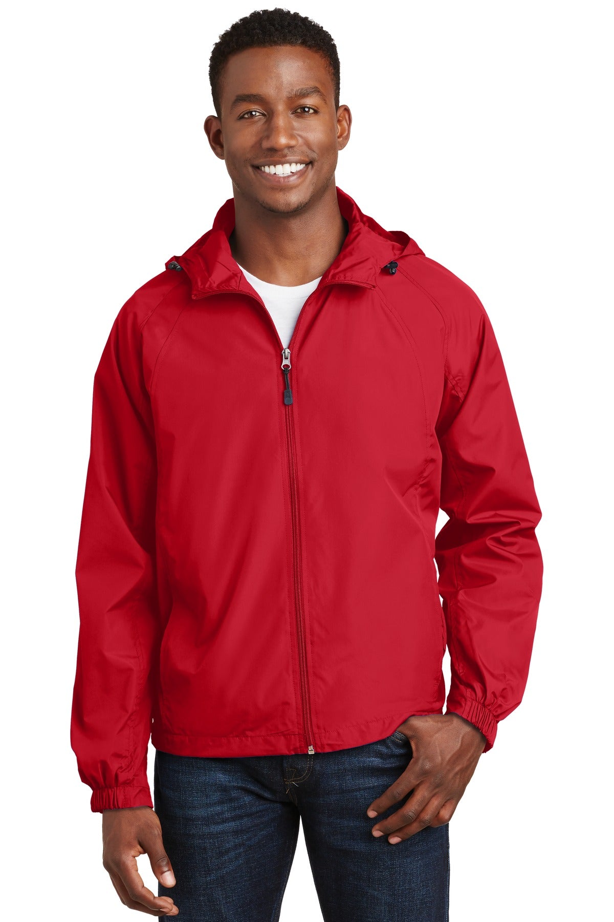 Sport-Tek ® Hooded Raglan Jacket. JST73 - Sport-Tek JST73 Activewear Sport-Tek