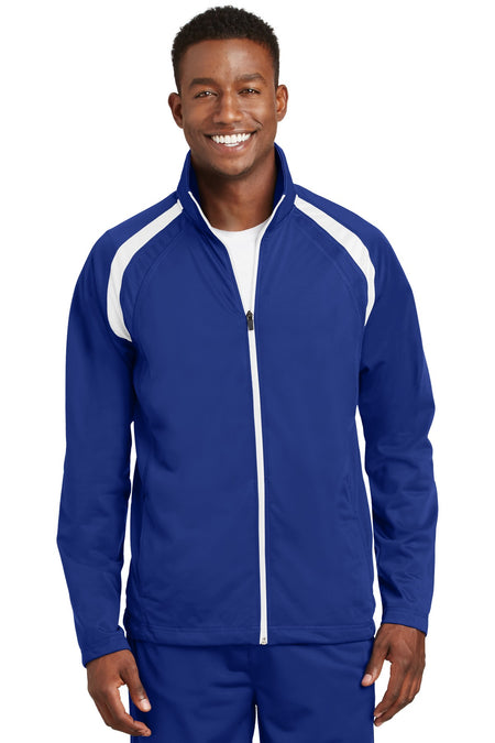 Sport-Tek ® Tricot Track Jacket. JST90 - Sport-Tek JST90 Activewear Sport-Tek True Royal/ White XS