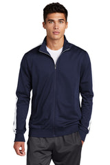Sport-Tek  ®  Tricot Sleeve Stripe Track Jacket. JST94 - Sport-Tek JST94