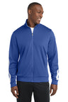 Sport-Tek  ®  Tricot Sleeve Stripe Track Jacket. JST94 - Sport-Tek JST94