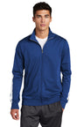 Sport-Tek  ®  Tricot Sleeve Stripe Track Jacket. JST94 - Sport-Tek JST94