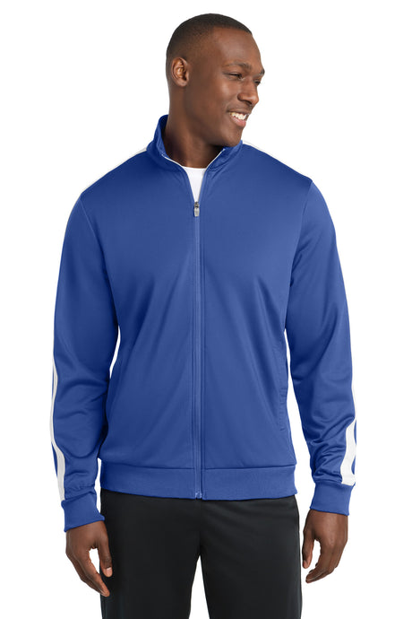 Sport-Tek JST94 Tricot Sleeve Stripe Track Jacket