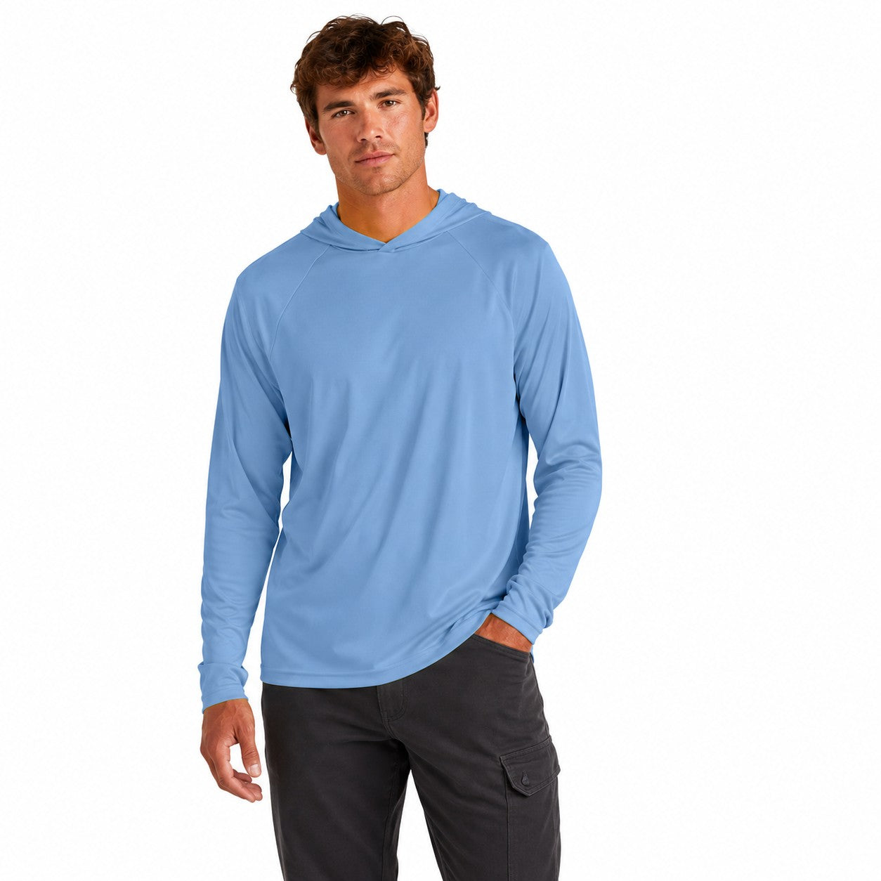 Joe's USA Construction & Landscape Lightweight Performance Hooded Tee