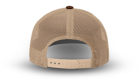 Joe's USA Original Trucker Hat JOE112 - Brown/Khaki - Angle View 3