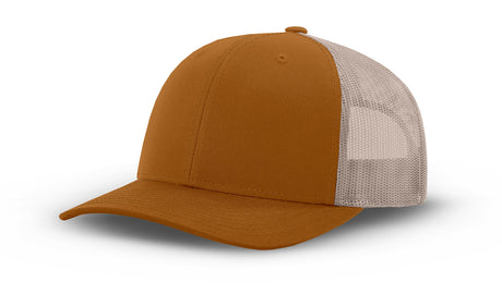 Joe's USA Original Trucker Hat JOE112 - Caramel/Stone - Main View