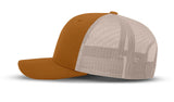 Joe's USA Original Trucker Hat JOE112 - Caramel/Stone - Angle View 2