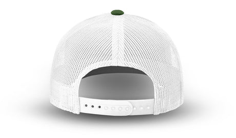 Joe's USA Original Trucker Hat JOE112 - Forest Green/White - Angle View 3