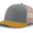 Joe's USA Original Trucker Hat JOE112 - Heather Gray/Amber/Stone - Main View
