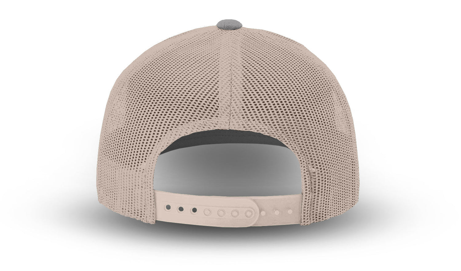 Joe's USA Original Trucker Hat JOE112 - Heather Gray/Amber/Stone - Angle View 3