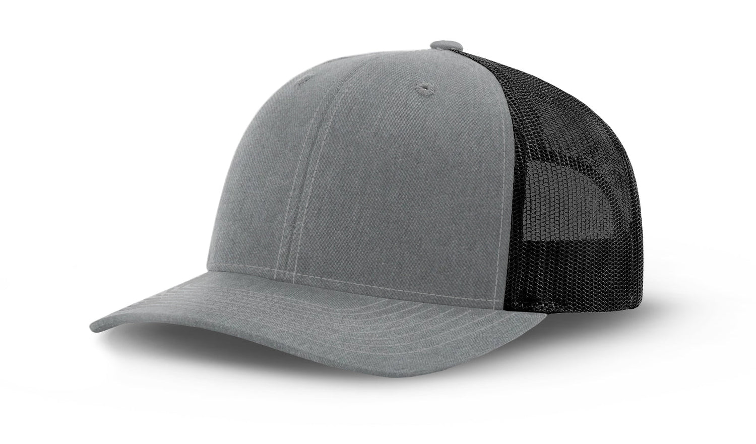 Joe's USA Original Trucker Hat JOE112 - Heather Gray/Black - Main View