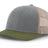 Joe's USA Original Trucker Hat JOE112 - Heather Gray/Loden/Stone - Main View