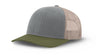 Joe's USA Original Trucker Hat JOE112 - Heather Gray/Loden/Stone - Main View