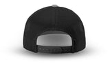 Joe's USA Original Trucker Hat JOE112 - Heather Gray/Red/Black - Angle View 3