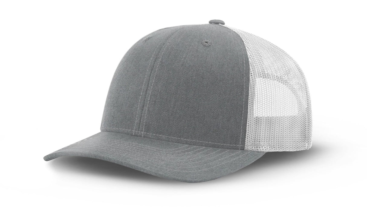 Joe's USA Original Trucker Hat JOE112 - Heather Gray/White - Main View