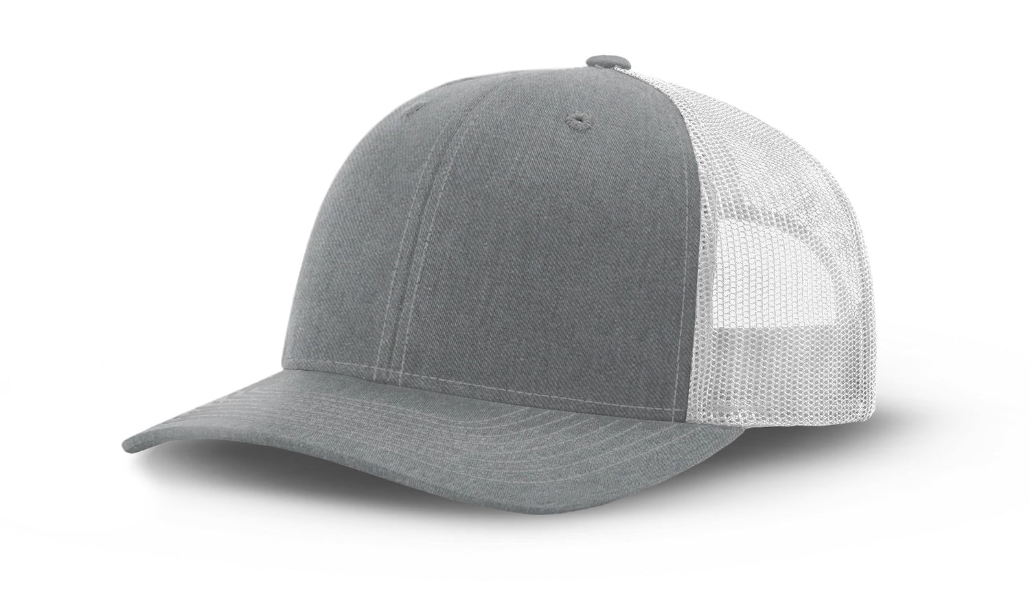 Joe's USA Original Trucker Hat JOE112 - Heather Gray/White - Main View