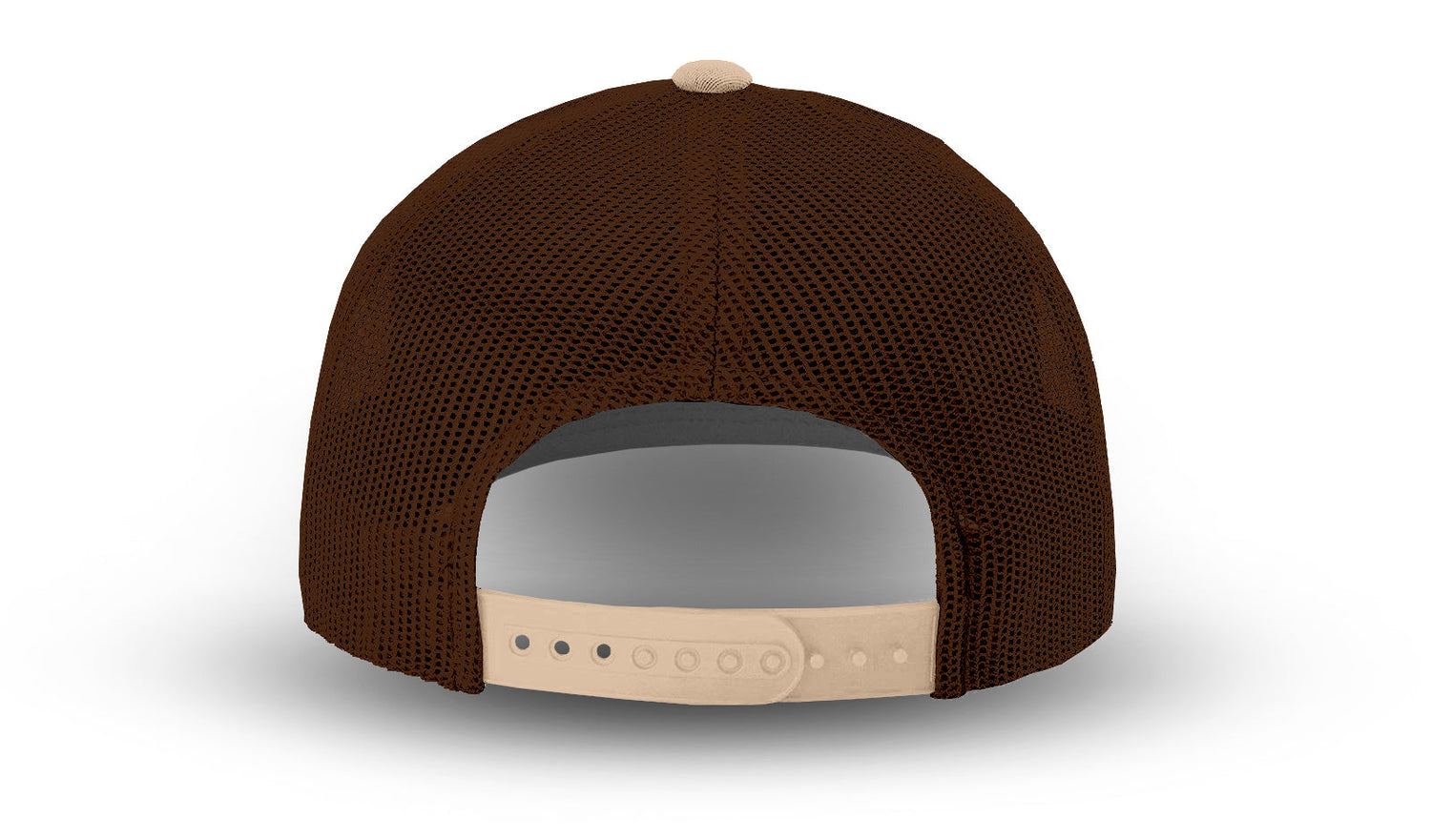 Joe's USA Original Trucker Hat JOE112 - Khaki/Brown - Angle View 3
