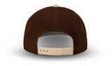 Joe's USA Original Trucker Hat JOE112 - Khaki/Brown - Angle View 3