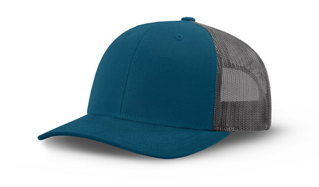 Joe's USA Original Trucker Hat JOE112 - Marine Blue/Charcoal - Main View