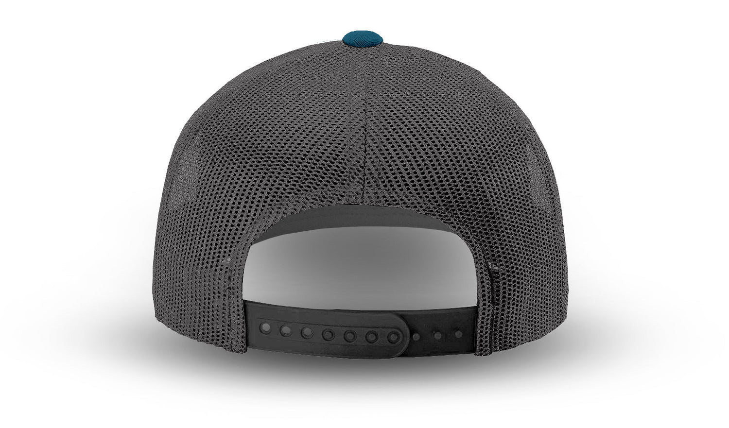 Joe's USA Original Trucker Hat JOE112 - Marine Blue/Charcoal - Angle View 3