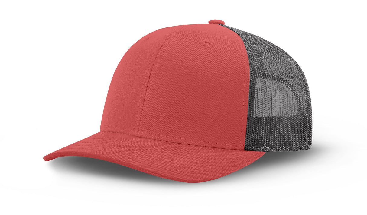 Joe's USA Original Trucker Hat JOE112 - Nantucket Red/Charcoal - Main View