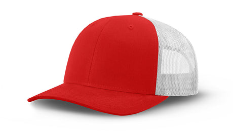 Joe's USA Original Trucker Hat JOE112 - Red/White - Main View
