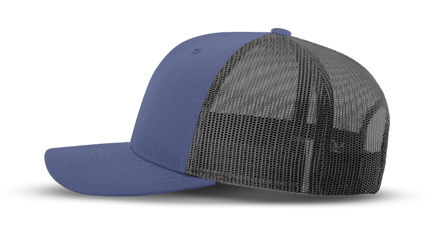 Joe's USA Original Trucker Hat JOE112 - Slate Blue/Charcoal - Angle View 2
