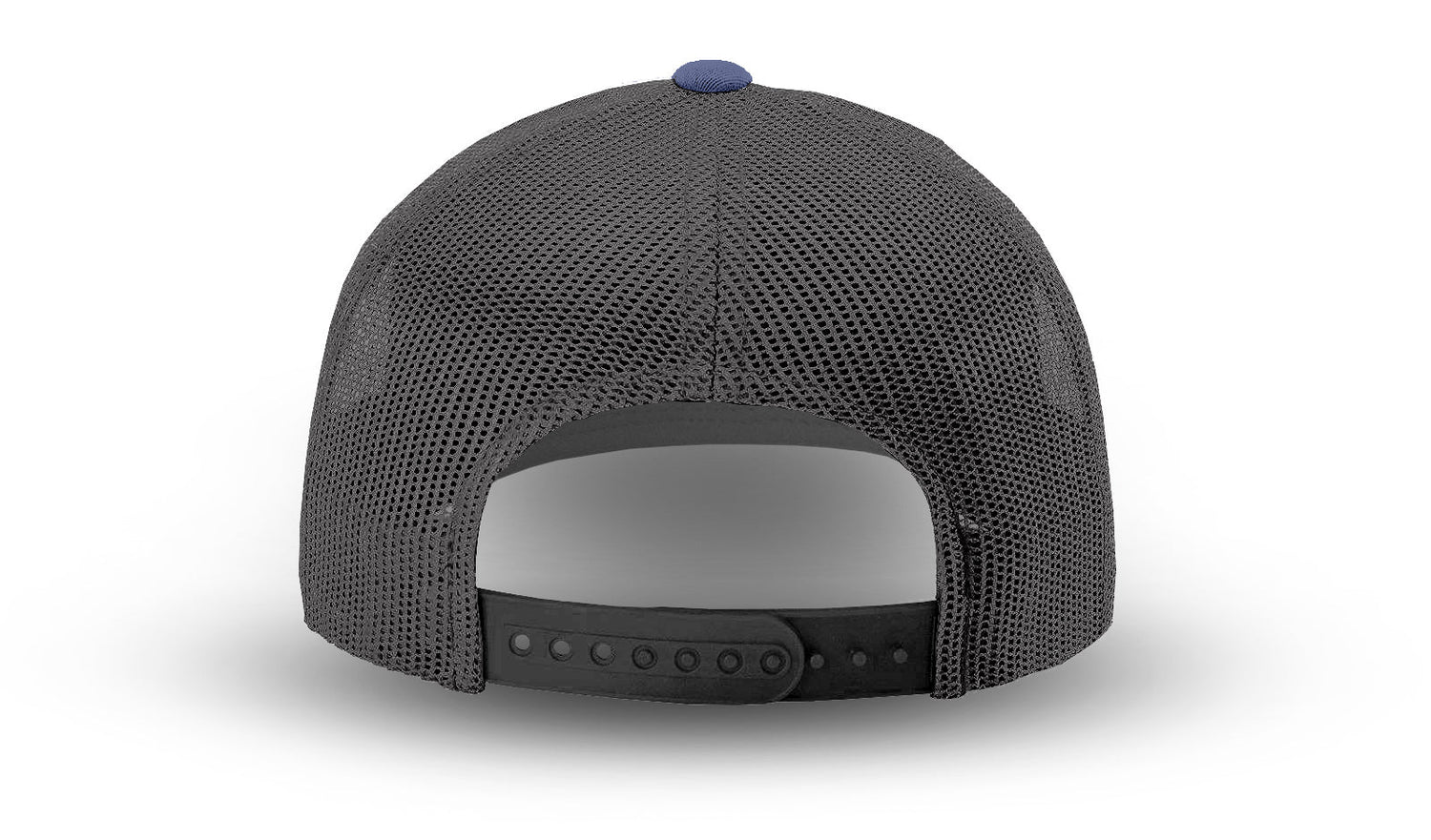 Joe's USA Original Trucker Hat JOE112 - Slate Blue/Charcoal - Angle View 3