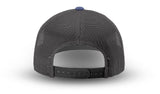 Joe's USA Original Trucker Hat JOE112 - Slate Blue/Charcoal - Angle View 3