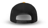 Joe's USA Original Trucker Hat JOE112 - White/Amber/Black - Angle View 3