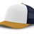 Joe's USA Original Trucker Hat JOE112 - White/Amber/Navy - Main View