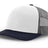 Joe's USA Original Trucker Hat JOE112 - White/Navy/Gray - Main View