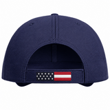 JOE829 Joe's USA Americana Flag Sandwich Cap - Blue Crush (Back)