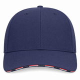 JOE829 Joe's USA Americana Flag Sandwich Cap - Blue Crush (Front)