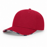 JOE829 Joe's USA Americana Flag Sandwich Cap - Deep Red (Angle)