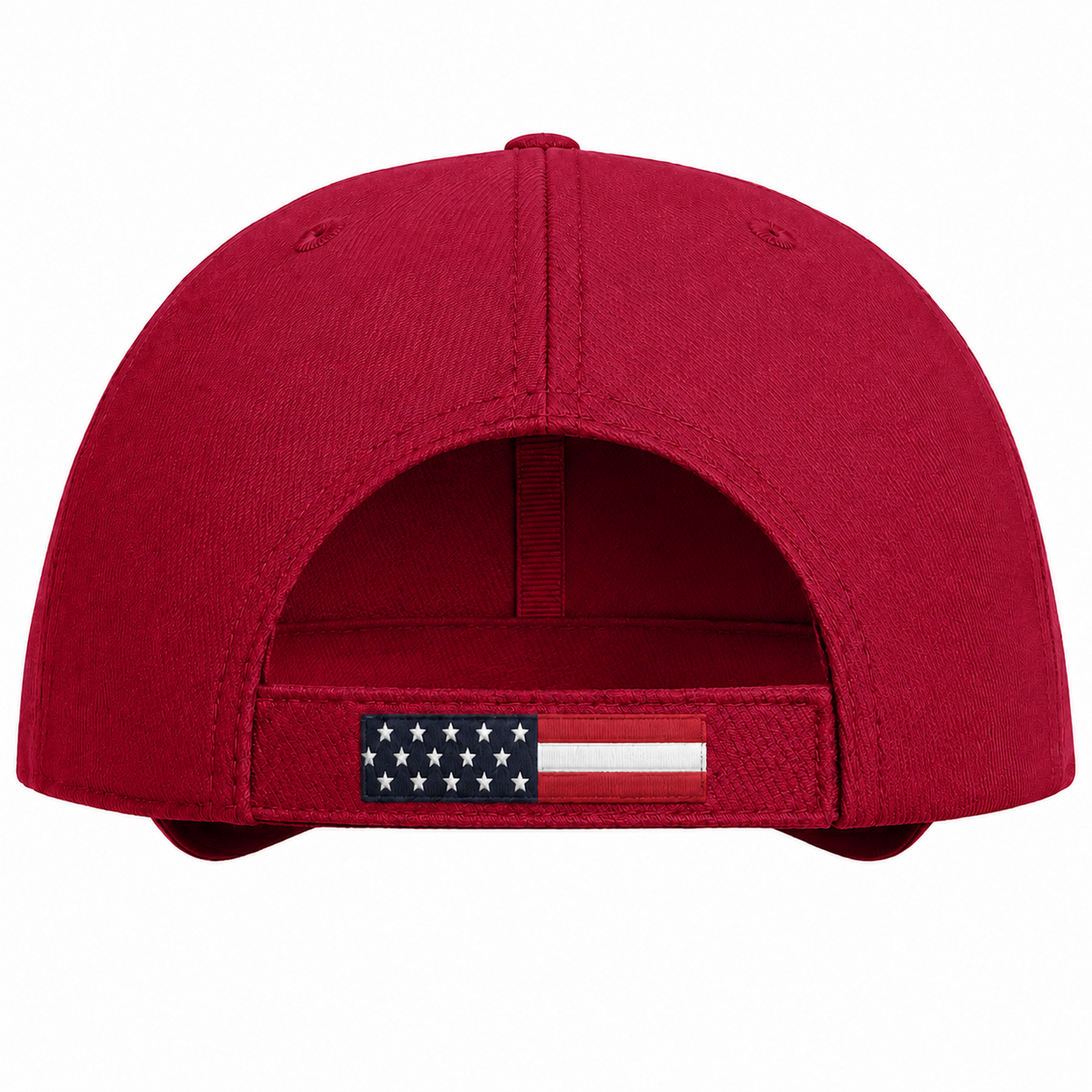 JOE829 Joe's USA Americana Flag Sandwich Cap - Deep Red (Back)