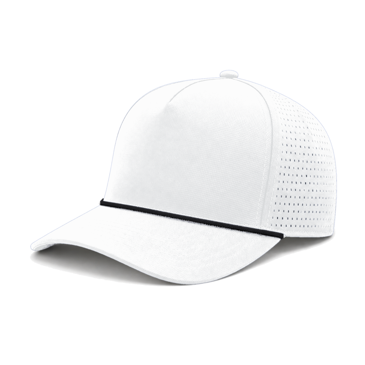 Joe's USA Performance Rope Laser Cut 5-Panel Golf Snapback Cap
