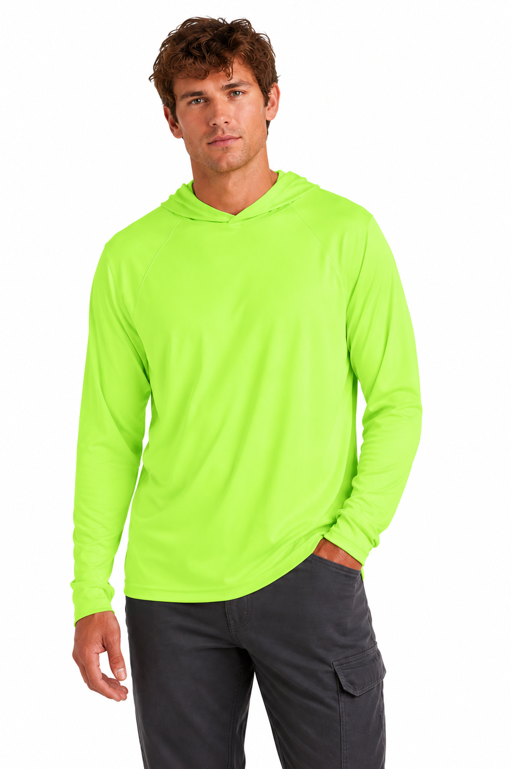 Joe's USA Construction & Landscape Lightweight Performance Hooded Tee