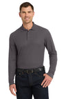 Port Authority K100LS Long Sleeve Core Classic Pique Polo Wholesale Blank