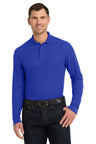 Port Authority K100LS Long Sleeve Core Classic Pique Polo Wholesale Blank