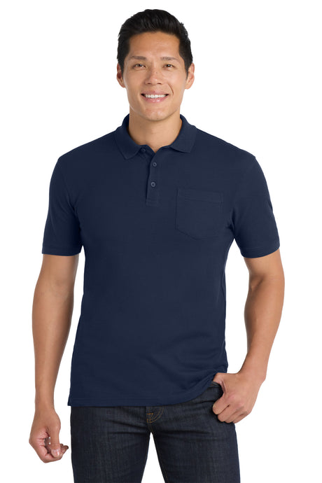 Port Authority K100P Core Classic Pique Pocket Polo Wholesale Blank