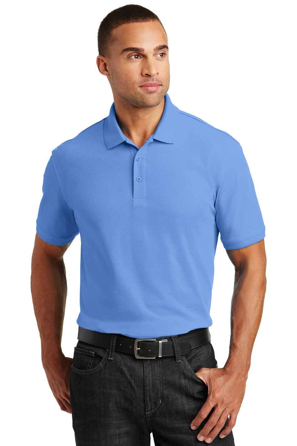 Port Authority ®  Core Classic Pique Polo. K100 - Carolina Blue - Port Authority K100