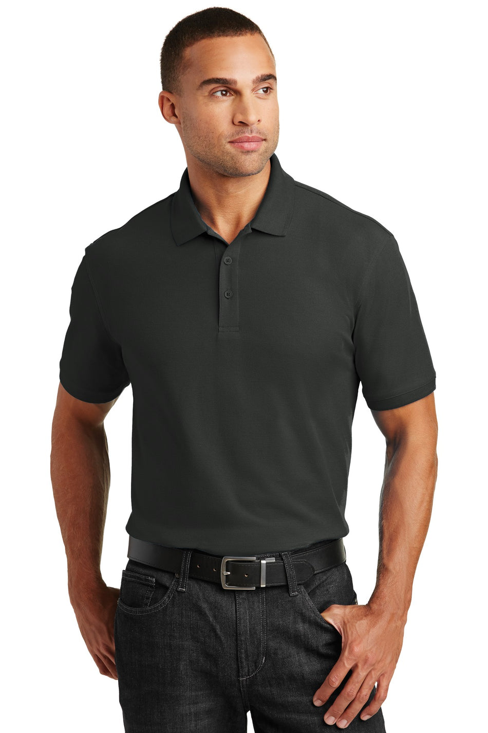 Port Authority ®  Core Classic Pique Polo. K100 - Deep Black - Port Authority K100