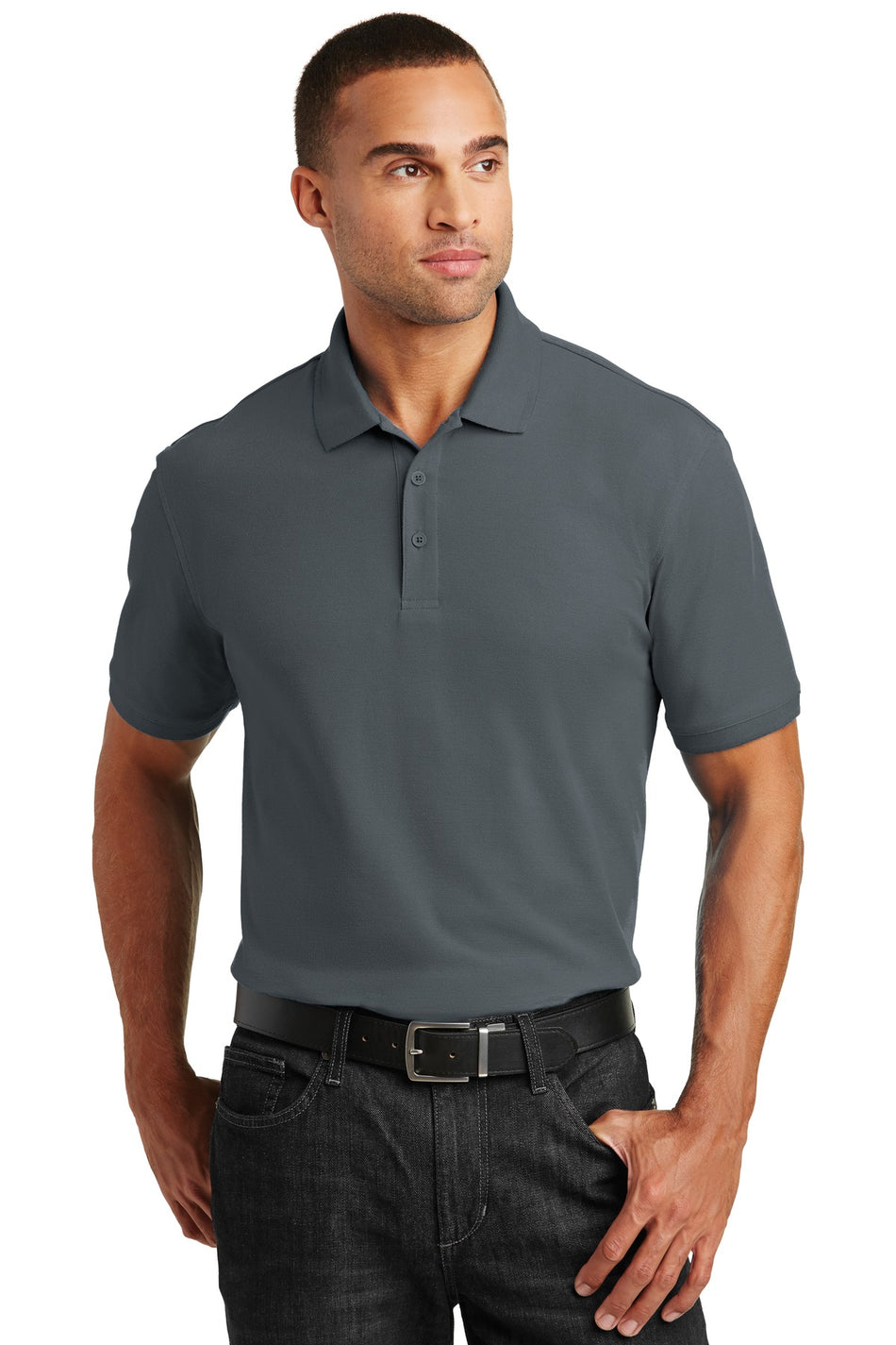 Port Authority ®  Core Classic Pique Polo. K100 - Graphite - Port Authority K100