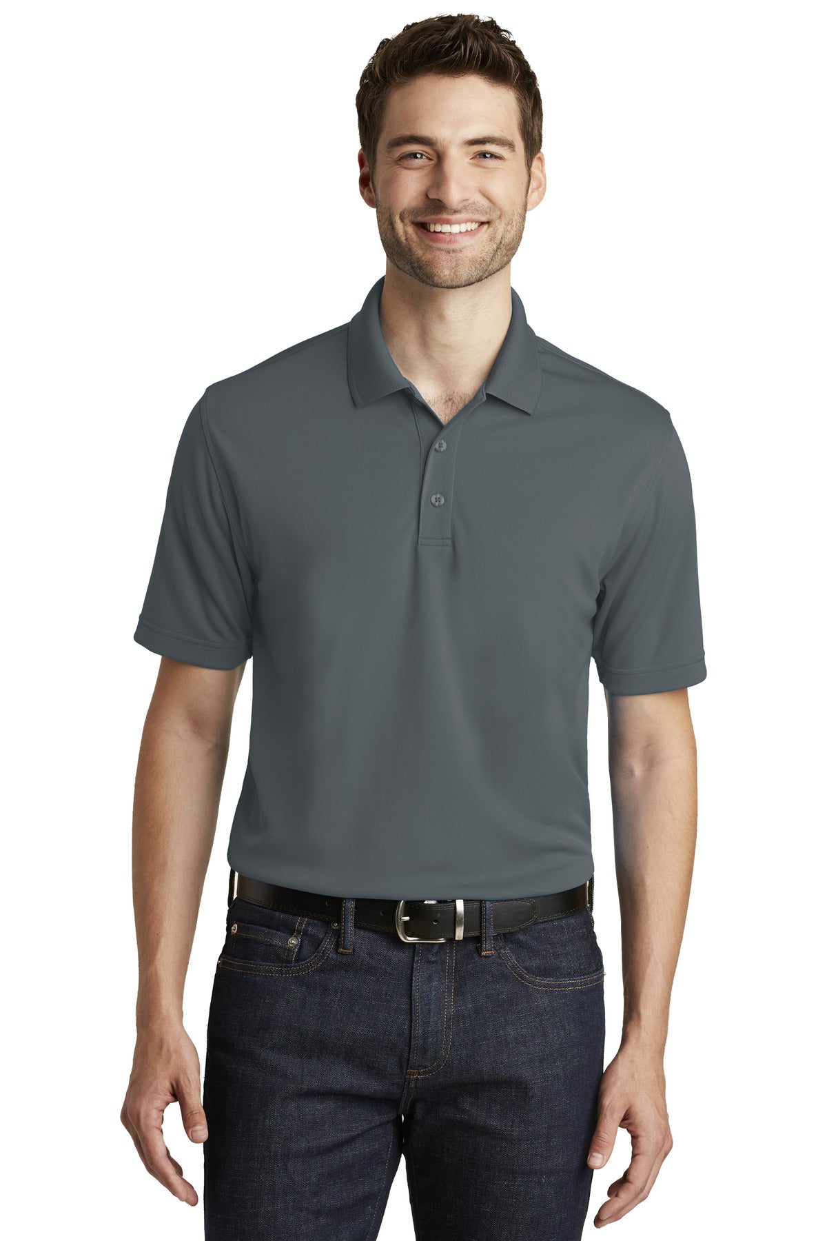 Port Authority ® Dry Zone ® UV Micro-Mesh Polo. K110 - Graphite - Port Authority K110 Polos/Knits Port Authority Graphite XS