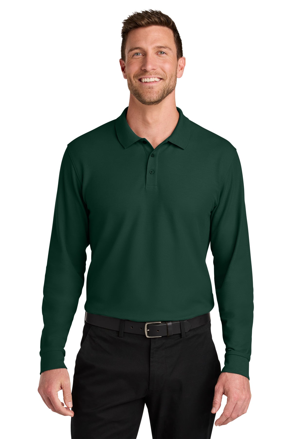 Port Authority K200LS Wearever Signature Pique Long Sleeve Polo Wholesale
